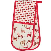 《KitchenCraft》烘焙隔熱長布巾(花布狗)