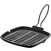 《EXCELSA》琺瑯鑄鐵煎盤(方凸紋24cm)