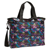 LeSportsac媽媽托特兩用包(現貨+預購)藍紫迷彩