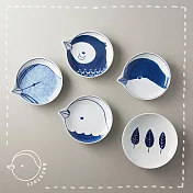 石丸波佐見燒 - tori 小鳥餐碟禮盒(5件組)