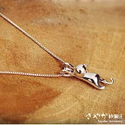 【Sayaka紗彌佳】項鍊 925純銀【飛撲的喵星人】項鍊