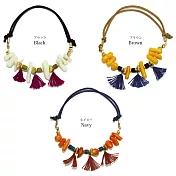 【日本Osewayaお世話や 】波西米亞木珊瑚手鍊/腳鍊(兩用)NAVY藍