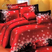 【幸福晨光】台灣製100%精梳棉雙人六件式床罩組- 歌舞伎町