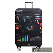 【US.STYLE】資料世界26吋旅行箱防塵防摔保護套