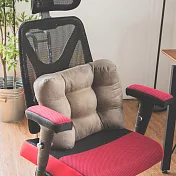 Peachy Life 第二代激厚質感加寬加大版靠腰衴/舒壓枕(4色可選)咖啡