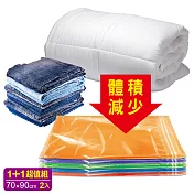 SoEasy 幸福草衣物棉被壓縮袋70x90cm(2入)