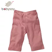 美國 Babysoy  有機棉時尚百搭彈性長褲 526 玫瑰紅  12-18M