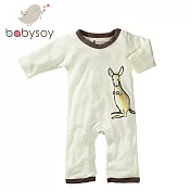 美國 Babysoy  Janey Baby有機棉長袖連身衣 611 袋鼠  12-18M