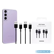 Samsung 原廠公司貨DG930 Type C傳輸線2Pack-1.5m / 黑 ( for S25 S24系列 ) 黑色
