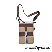 URBAN TOOL pocketBar 隨身雙用側背袋 (星砂棕/適用 11 吋平板電腦)