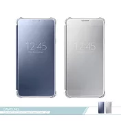 Samsung三星 原廠Galaxy A7 (2016)專用 全透視鏡面感應皮套 Clear View【台灣公司貨】藍色