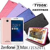 TYSON 華碩 ASUS ZenFone 3 Max (ZC520TL) 冰晶系列 隱藏式磁扣側掀手機皮套 保護殼 保護套巧克力黑