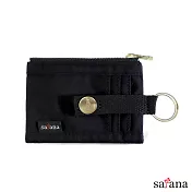 satana - 繽紛卡片夾/零錢包 - 黑色
