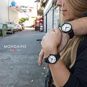 MONDAINE 瑞士國鐵essence系列腕錶-41mm/白