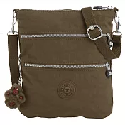 KIPLING 三拉鍊側肩/斜肩包-橄欖綠 (現貨+預購)橄欖綠