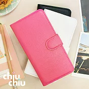 【CHIUCHIU】Apple iPhone 8 (4.7吋)荔枝紋側掀式可插卡立架型保護皮套(時尚黑)