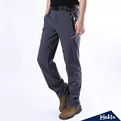 <現貨+預購>內磨毛防風機能長褲(附腰帶)二色-HeHa-4XL（灰色）