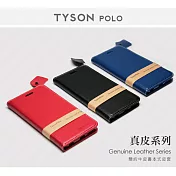 Apple iPhone 6/6S 簡約牛皮書本式皮套 POLO 真皮系列靛藍色