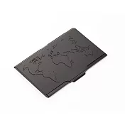 [TROIKA] 世界地圖輕巧名片夾(黑色)