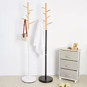 【H&R安室家】無印風優雅衣帽架-LS113米白