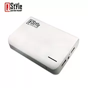 QStyle Rome10400雙輸出行動電源白色