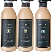 Parfum 巴黎帕芬 香氛精油洗髮精600mlX3(多款可選)小蒼蘭2+水梨花