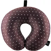 《DQ》緩衝顆粒護頸枕(酒紅白點)