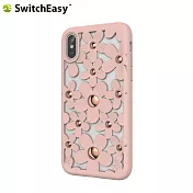 SwitchEasy Fleur iPhone X 3D花朵防摔保護殼-玫瑰粉