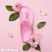 AIRWALK(女) -AB拖 EVA中性T字羅馬夾腳拖鞋US4雪紡粉紅
