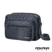 AOKANA奧卡納 商務旅者Elda系列 輕旅防盜 高達15層超多層設計 高防水面料(黑格)02-040