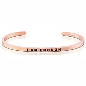 MANTRABAND 美國悄悄話手環 I Am Enough 我已足夠 玫瑰金