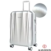 ALAIN DELON 亞蘭德倫 25吋璀璨拉絲系列旅行箱(銀)25吋銀色