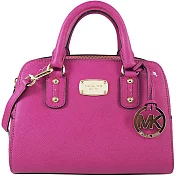 Michael Kors 經典防刮波士頓兩用包-桃紅 (現貨+預購)桃紅