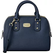 Michael Kors 經典防刮波士頓兩用包-深藍 (現貨+預購)深藍