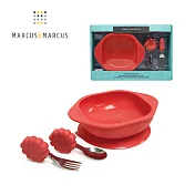 【MARCUS＆MARCUS】動物樂園寶寶握握學習禮盒組-紅獅子