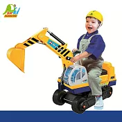 【Playful Toys 頑玩具】乘坐挖土機138A (挖土機滑步車 幼兒學步車 仿真造型車 兒童玩具 怪手學步車 騎乘玩具 挖掘車)