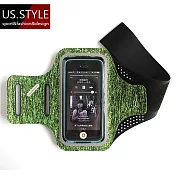 【US.STYLE】5.5吋戶外運動手機臂套-越野動感款(軍綠)