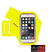 【US.STYLE】5.5吋戶外運動手機臂套-輕鬆漫步款(金黃)