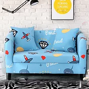 【巴芙洛】飛行夢想彈性沙發套2人座(雙人)