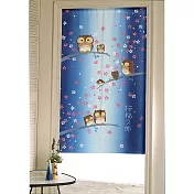 【巴芙洛】日式門簾-貓頭鷹家族7成員-85×150cm