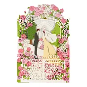 教堂雕刻摟空【Hallmark-立體卡片 結婚賀喜】