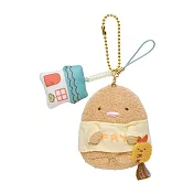 San-X 角落公仔角落公寓系列毛絨公仔吊飾。炸豬排