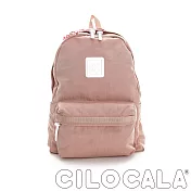 CILOCALA 亮彩尼龍防潑水後背包 (大) 粉色