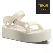 TEVA 美國 女 Flatorm Universal 緹花織帶厚底涼鞋-US8白