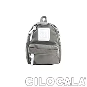 CILOCALA 亮彩尼龍防潑水後背包 (迷你) 灰色