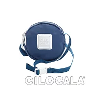 【CILOCALA】 亮彩尼龍防潑水斜背小圓包湖藍色