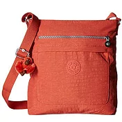 KIPLING 尼龍方扁斜背包-桔(現貨+預購)桔