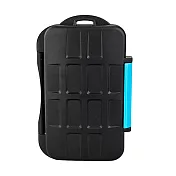 JJC防撞防潑水記憶卡盒MC-2(可儲存CF卡4張和MEMORY STICK DUO記憶卡8張,即共12張)