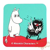 日本進口 嚕嚕米moomin 立體刻紋杯墊D-嚕嚕米和阿丁