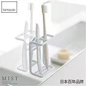 日本【YAMAZAKI】MIST 吸盤式牙刷架 (白)